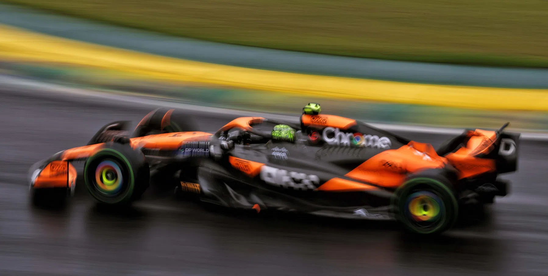 Lando Norris loses first position to George Russell F1 Brazilian Grand Prix