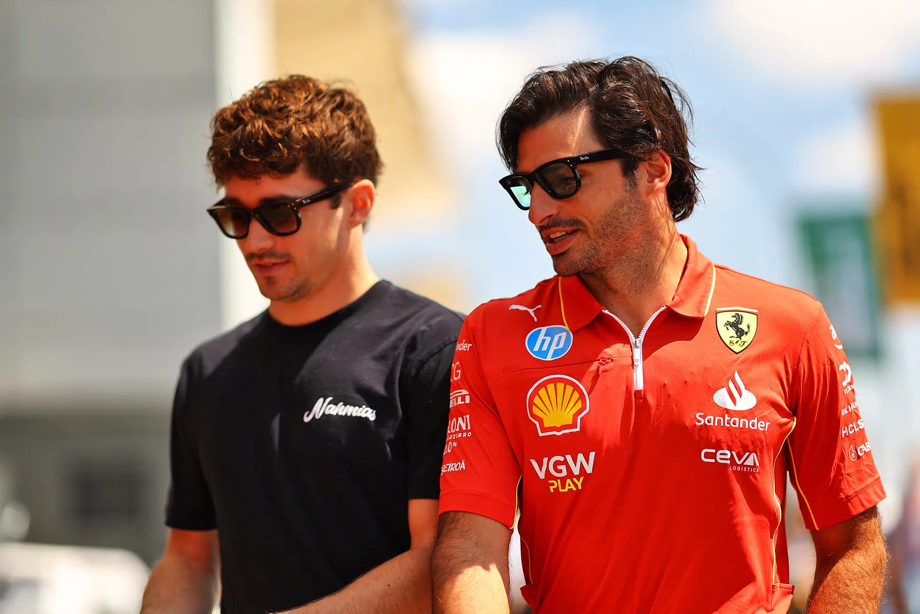 charles leclerc and carlos sainz on the new fia race director