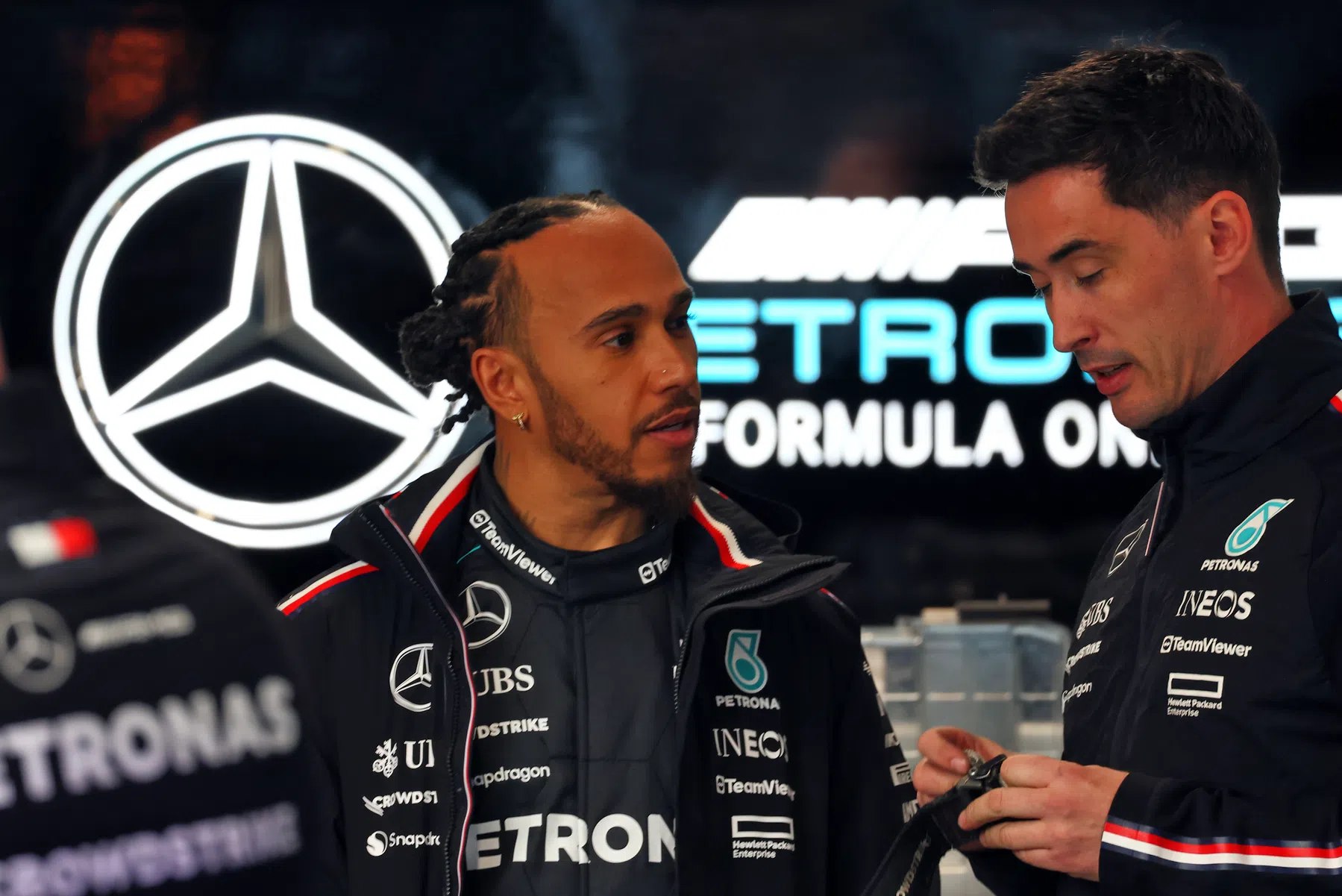 Lewis Hamilton F1 happy after first place in Las Vegas GP practice 