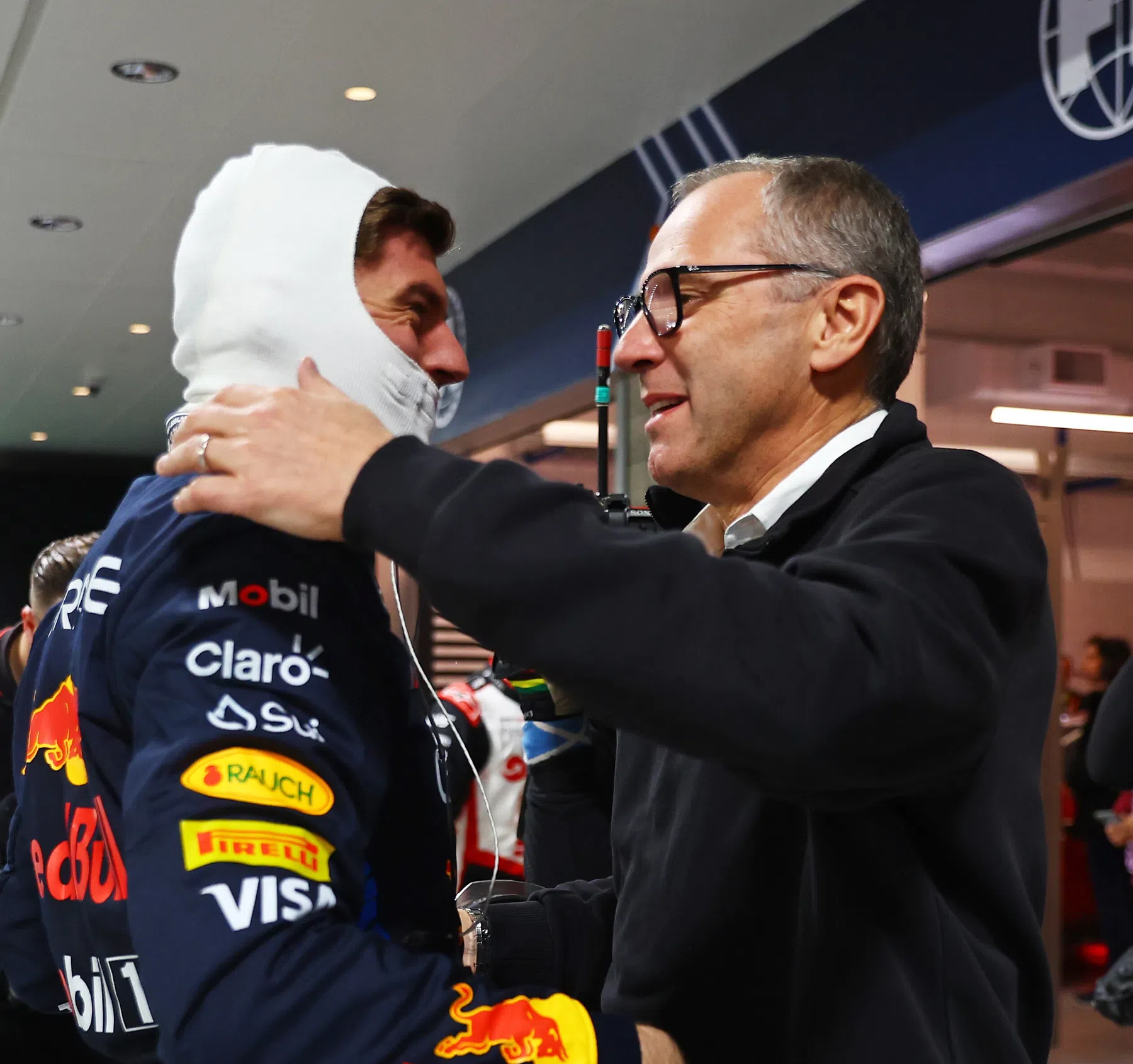 Stefano Domenicali feliciteert Verstappen met vierde wereldtitel