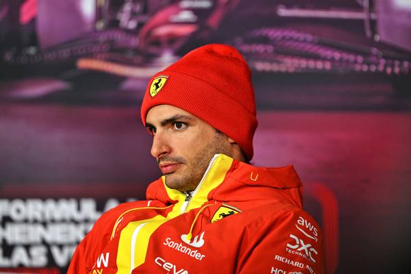 Carlos Sainz Las Vegas strategy Charles Leclerc Ferrari