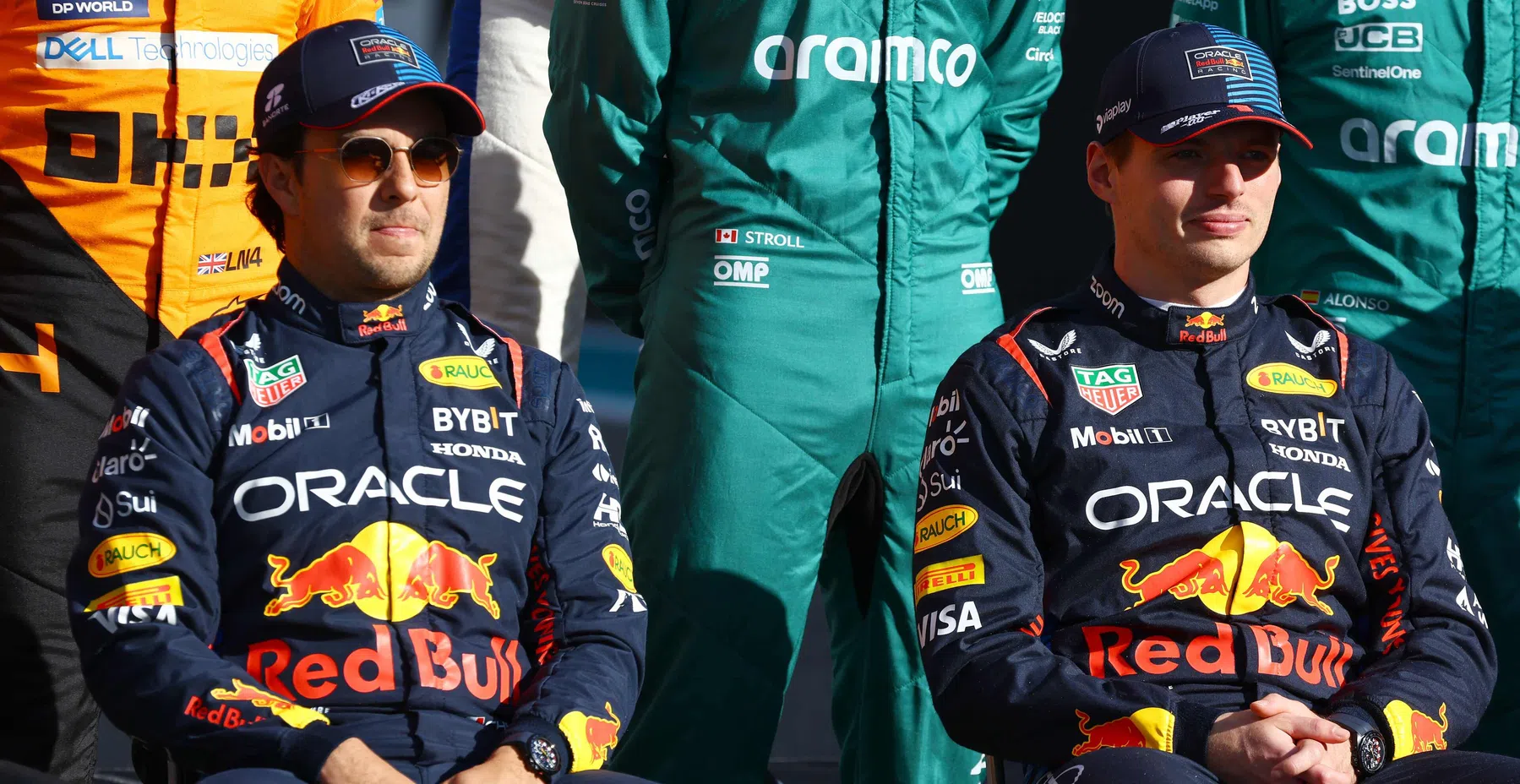 F1 deelnemerslijst 2025 met Max Verstappen en Sergio Perez