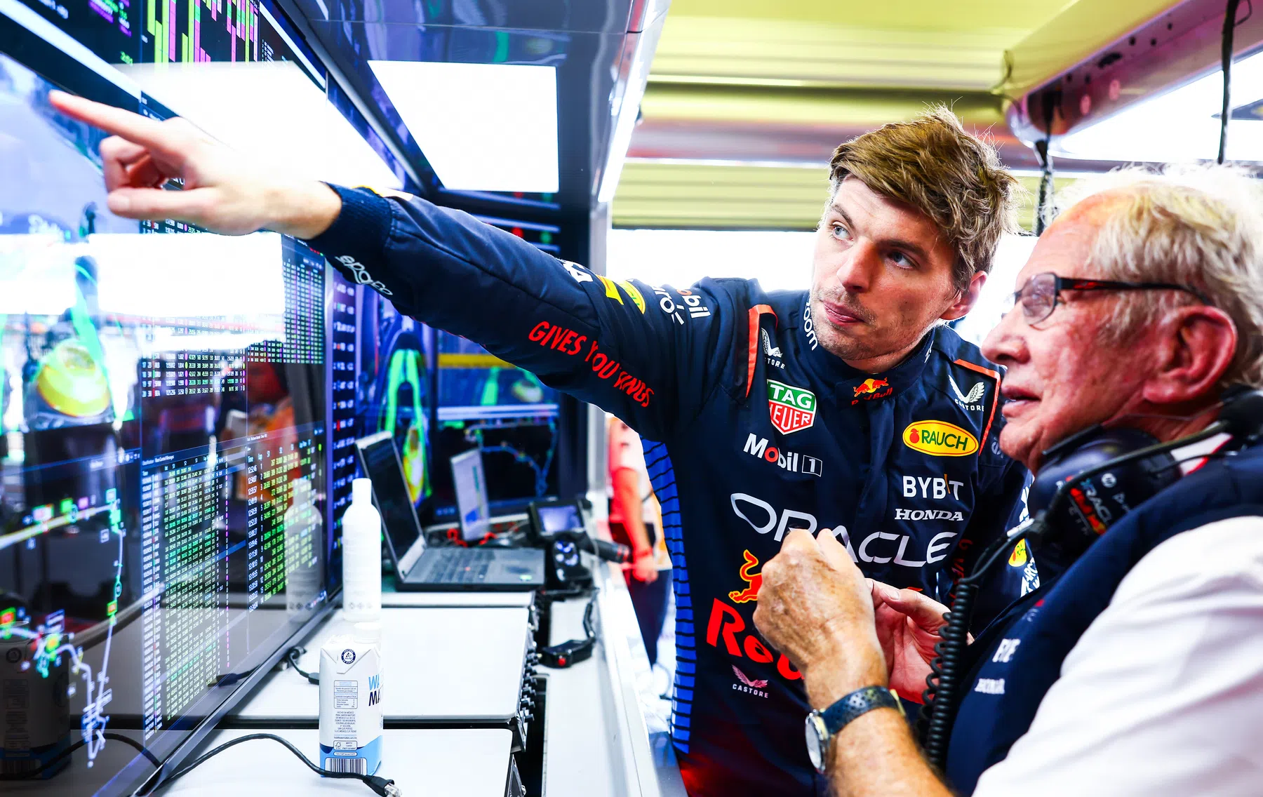 max verstappen acted as red bull liaison in 2024