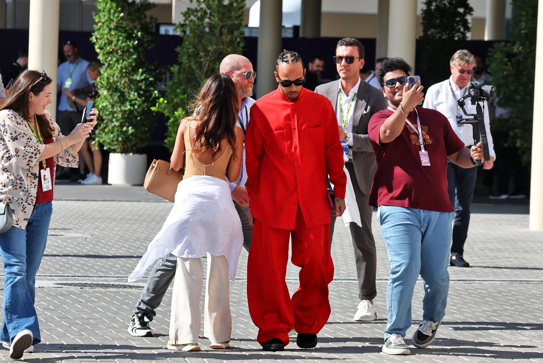 hamilton in maranello, erstes foto des tages bei ferrari