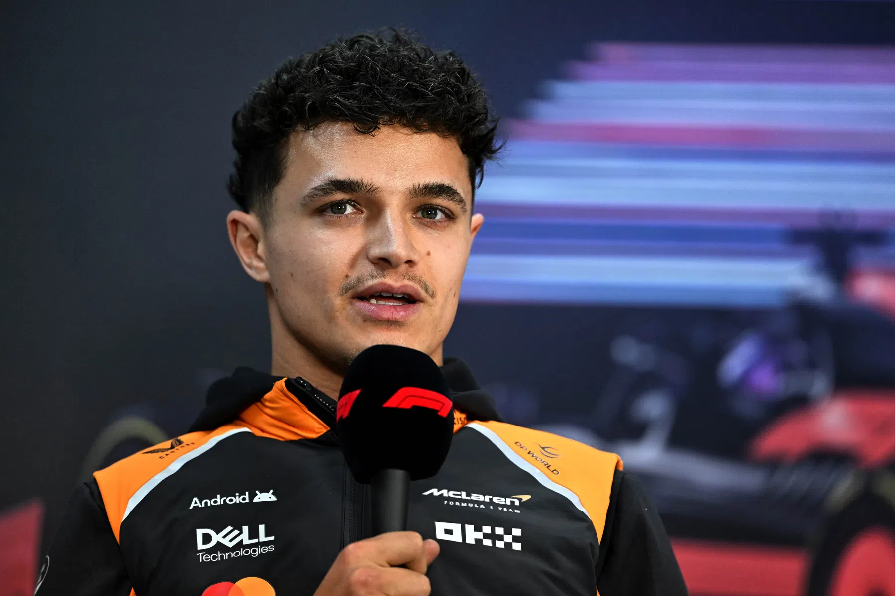 Lando Norris on Ferrari being a second faster on Thursday