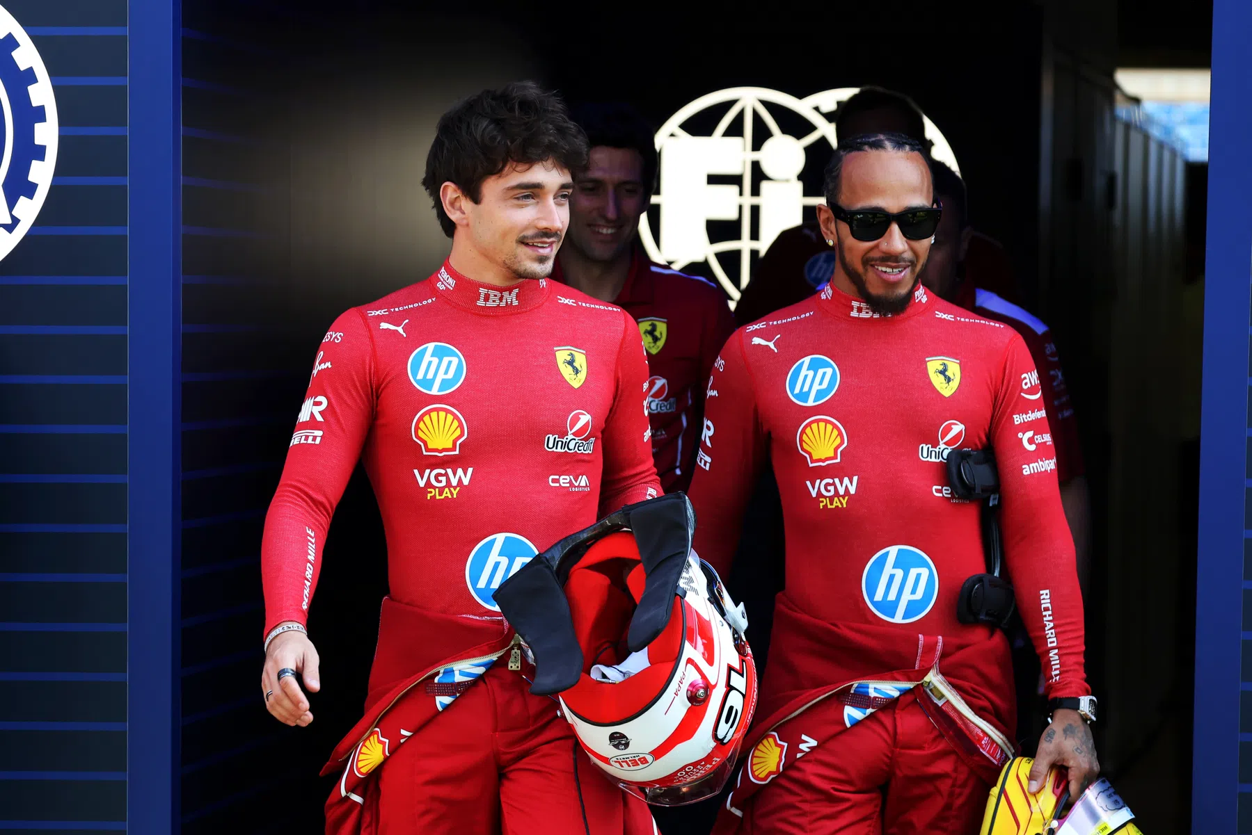 Charles Leclerc parla del suo nuovo compagno di squadra Lewis Hamilton nel team Ferrari F1