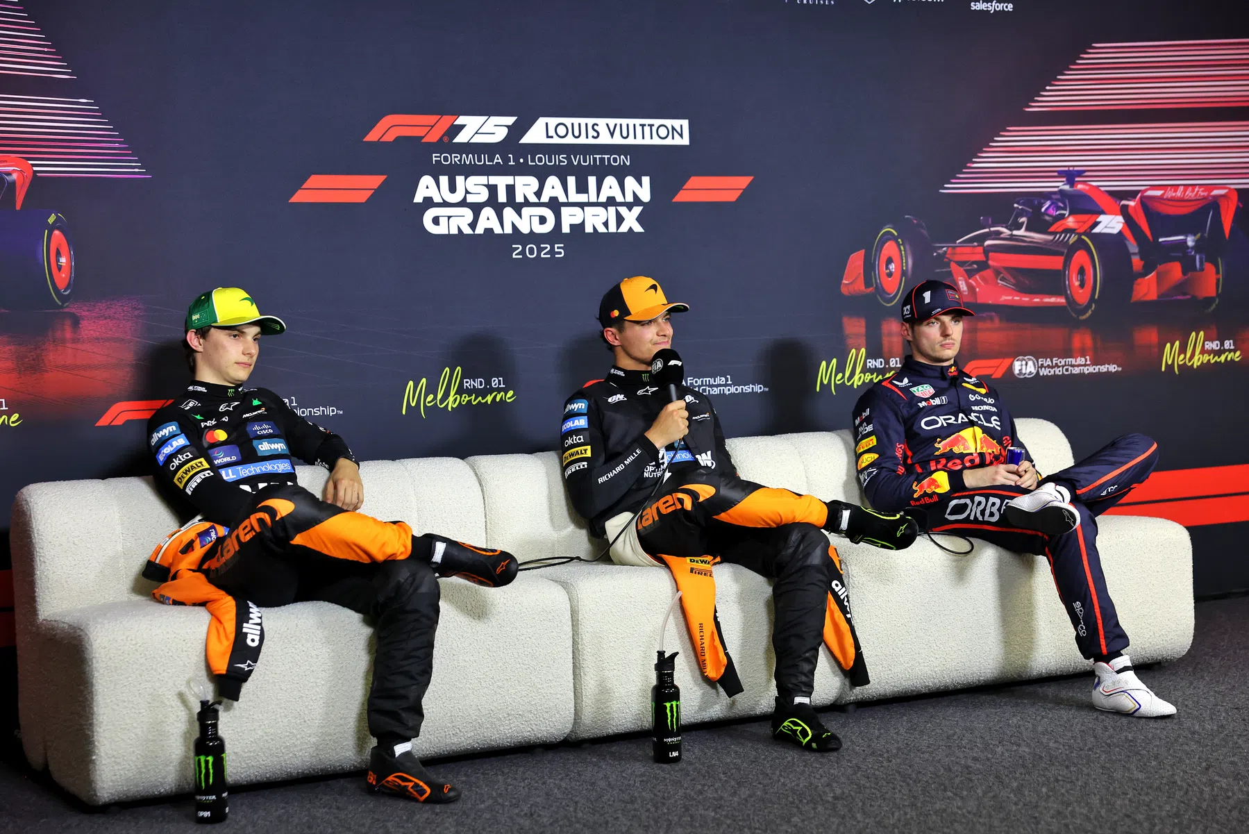 Pilotos da McLaren não esperam uma corrida com chuva, Verstappen está indiferente