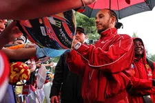 Thumbnail for article: Does Hamilton eye a victory in the rain on his Ferrari debut?