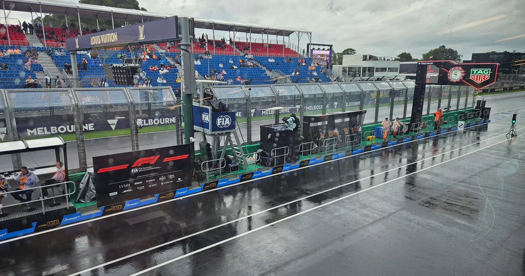 Chuva no GP da Austrália de F1 em Melbourne