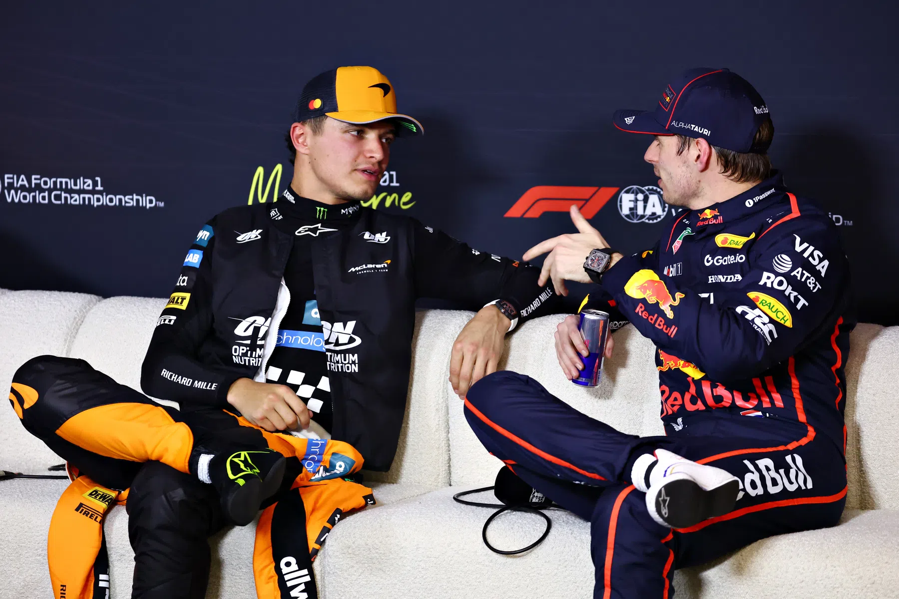 Norris n'est pas content de la façon dont Netflix met Verstappen à l'écart dans une émission de télévision.