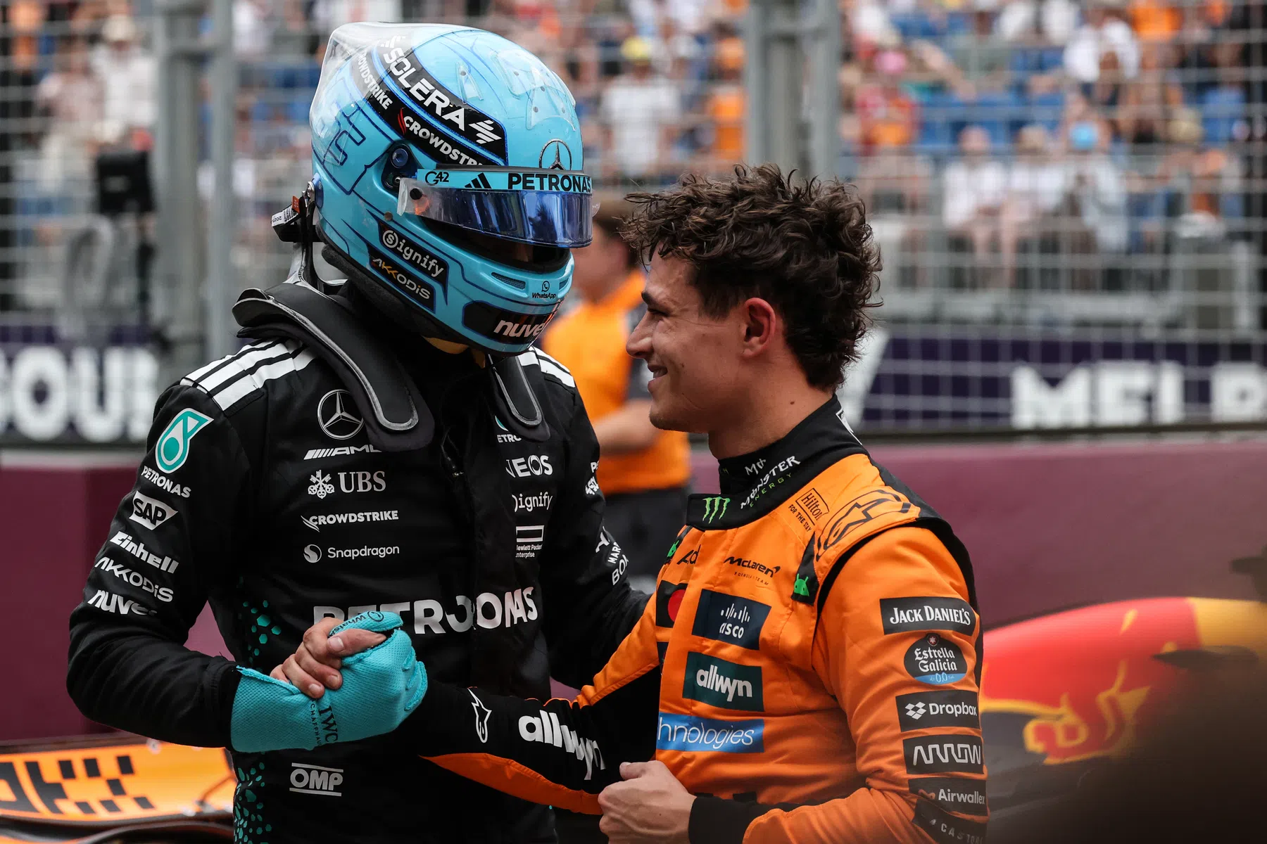 Russell explique les points forts et les points faibles de Mclaren